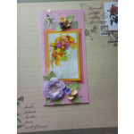 Поздравительная открытка  ручная работа Букет цветов женская Р-304