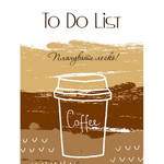 Блокнот To Do List кофе | Колесо Жизни
