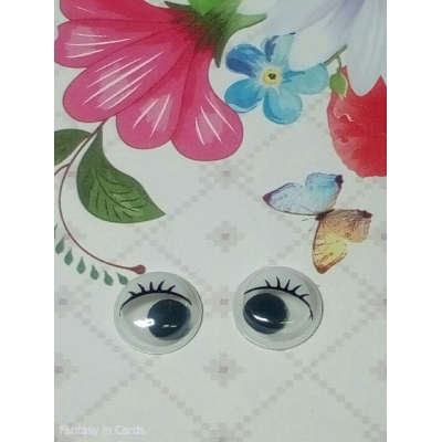 Очі декоративні з рухомими зіницями 0,7 мм 1 пара