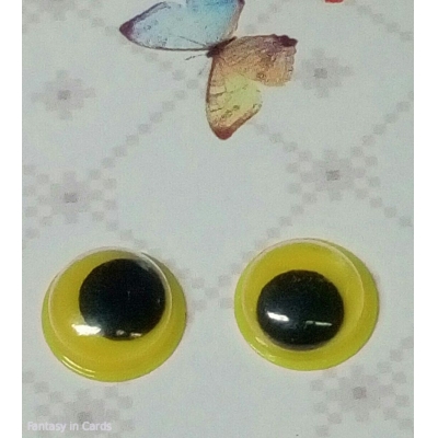 Очі декоративні з рухомими зіницями 10 мм 1 пара
